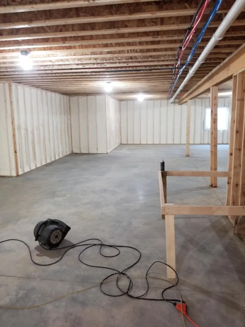 Closed-cell spray foam insulation Kokomo basement and crawl space application