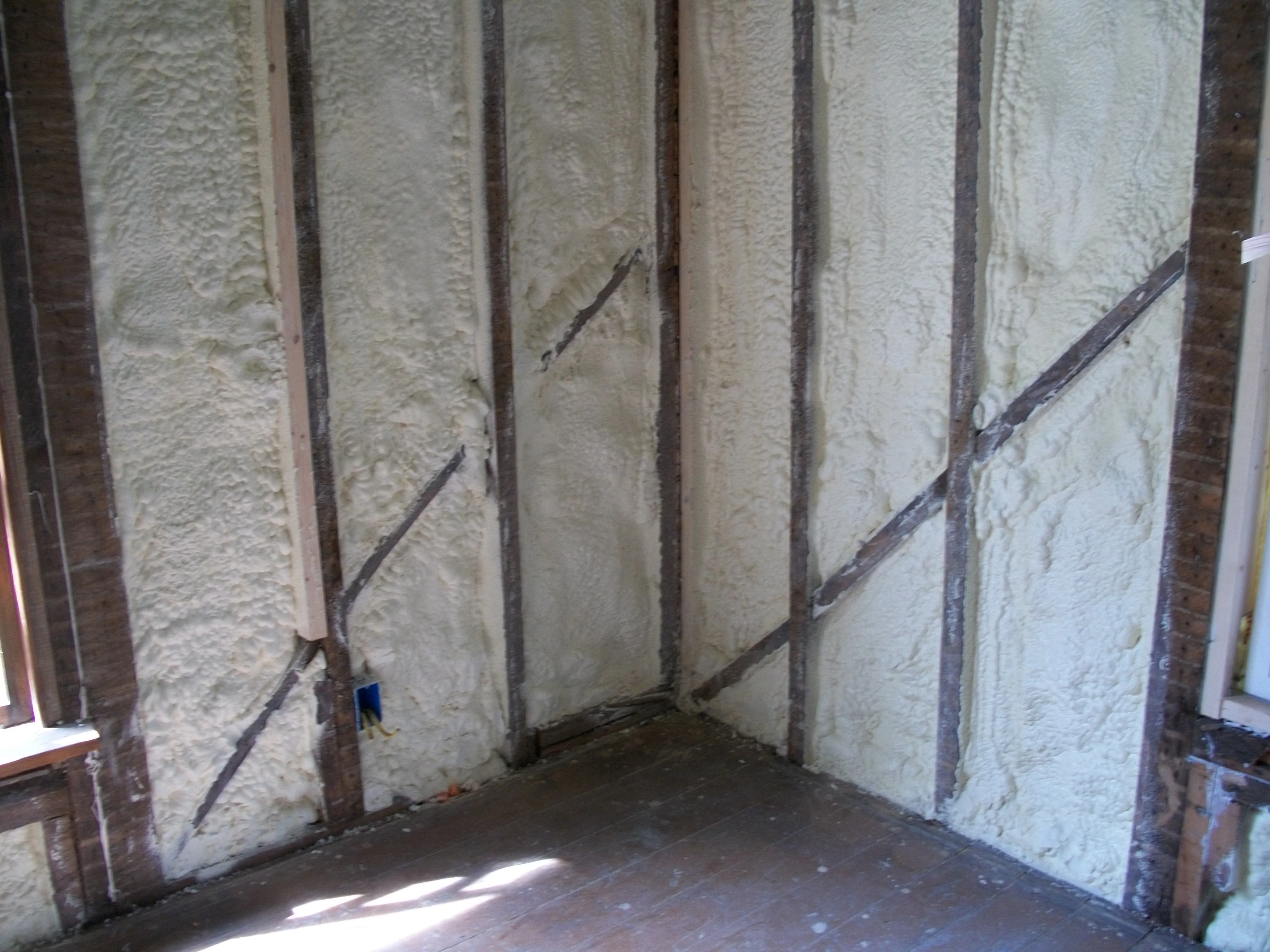 Residential remodel wall insulation